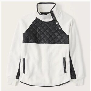 NWT | Abercrombie & Fitch | Asymmetrical Snap Fleece Jacket | Size Small